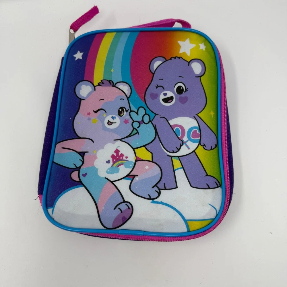 Care Bears Lunchbox Rainbow Share Bear Good Luck Bear Insulated‎ Bag